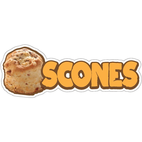 Scones Decal Concession Stand Food Truck Sticker, D-DC-24 Scones19